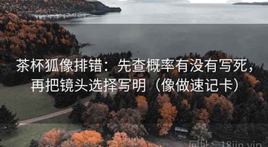 茶杯狐像排错：先查概率有没有写死，再把镜头选择写明（像做速记卡）