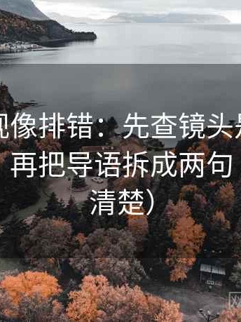 柚子影视像排错：先查镜头是不是只给一面，再把导语拆成两句（读完更清楚）
